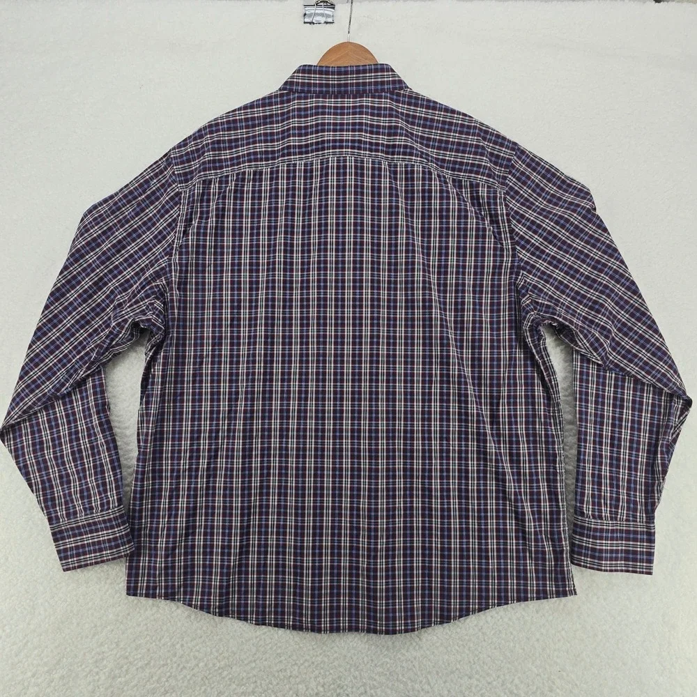 UNTUCKit Men's‎ XXX Large Plaid Button Down Shirt Long Sleeve Nylon Spandex - Picture 3 of 11